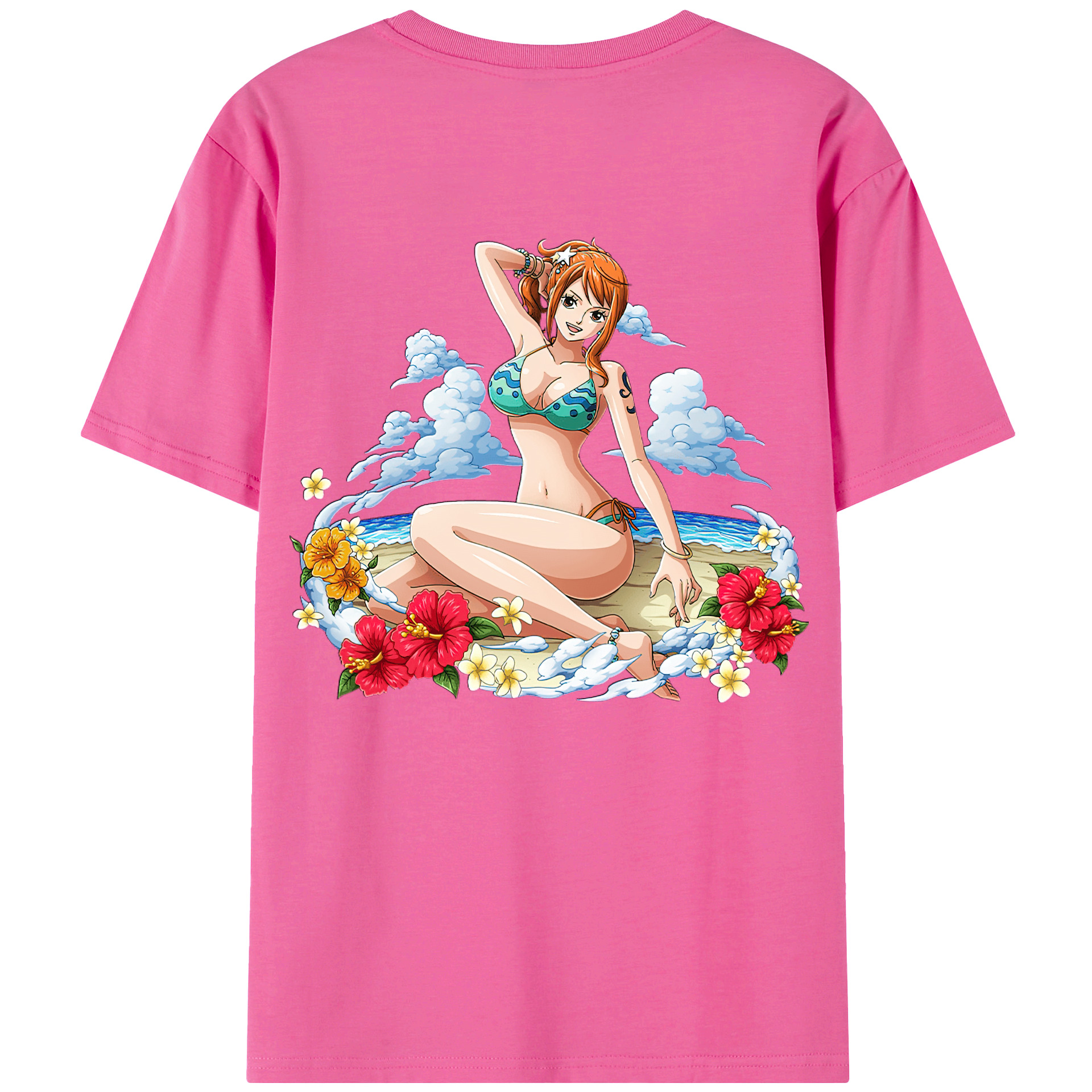 （画像用） ワンピース ナミ ONE PIECE Nami レディース半袖Tシャツ(バックプリント)